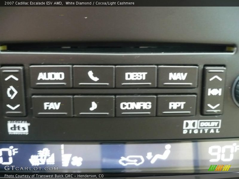 White Diamond / Cocoa/Light Cashmere 2007 Cadillac Escalade ESV AWD