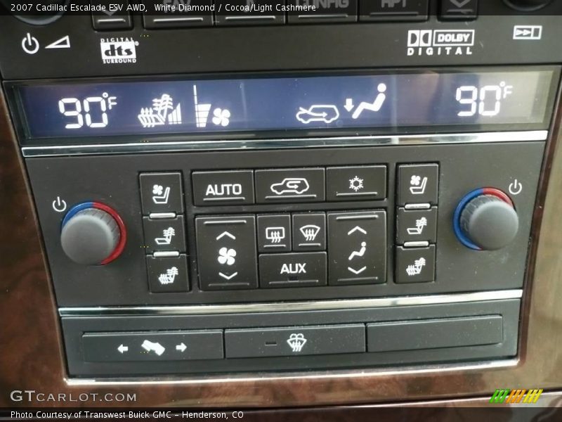 White Diamond / Cocoa/Light Cashmere 2007 Cadillac Escalade ESV AWD