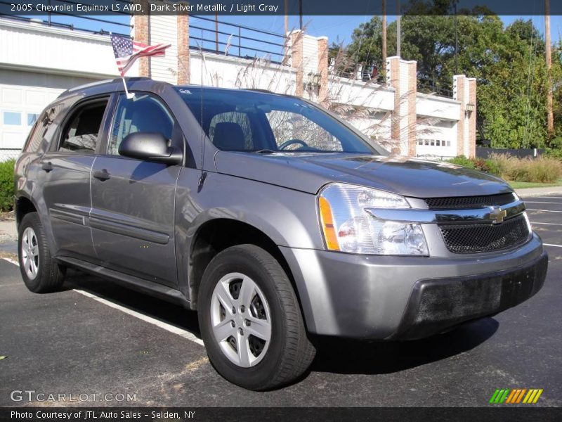 Dark Silver Metallic / Light Gray 2005 Chevrolet Equinox LS AWD