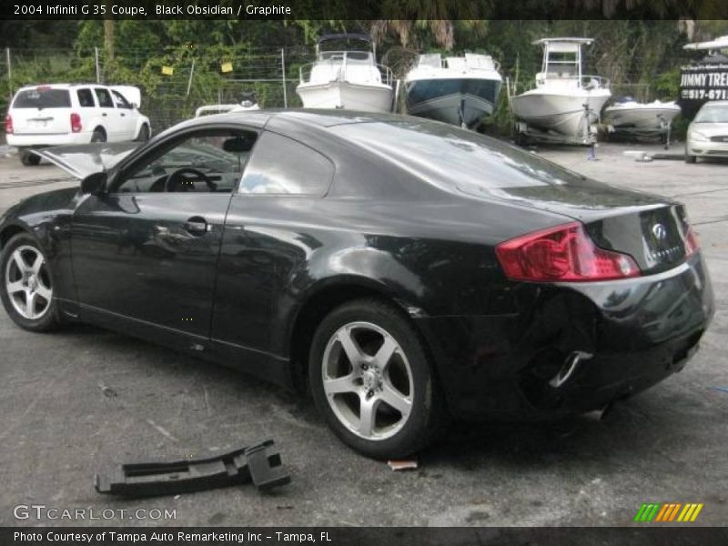 Black Obsidian / Graphite 2004 Infiniti G 35 Coupe