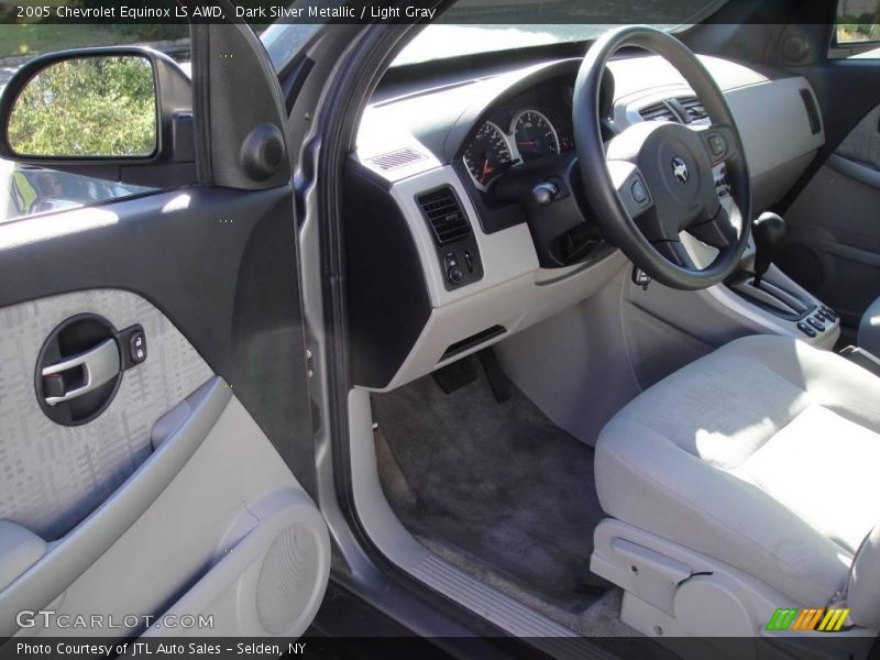 Dark Silver Metallic / Light Gray 2005 Chevrolet Equinox LS AWD