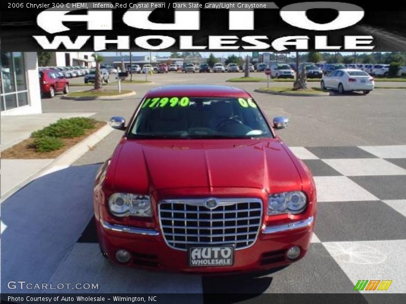 Inferno Red Crystal Pearl / Dark Slate Gray/Light Graystone 2006 Chrysler 300 C HEMI