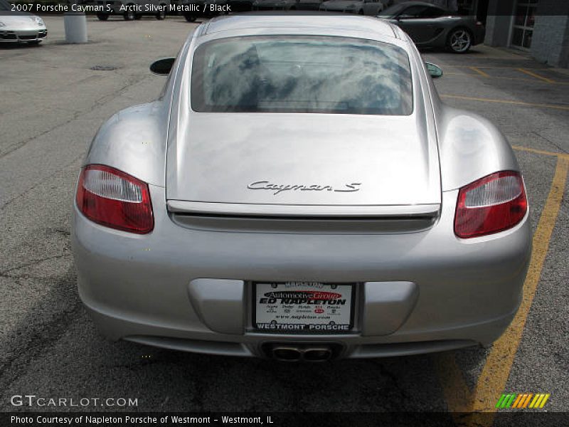 Arctic Silver Metallic / Black 2007 Porsche Cayman S