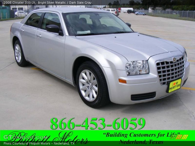 Bright Silver Metallic / Dark Slate Gray 2008 Chrysler 300 LX