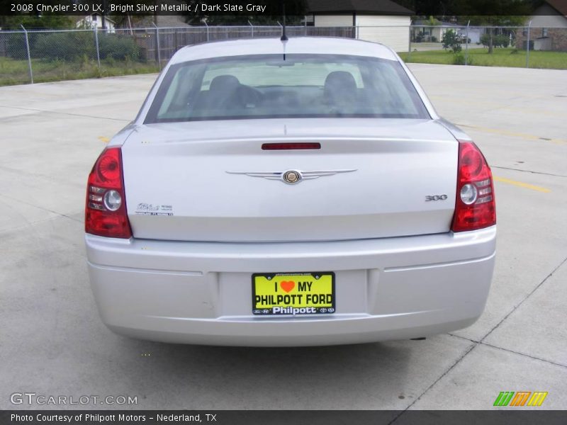 Bright Silver Metallic / Dark Slate Gray 2008 Chrysler 300 LX