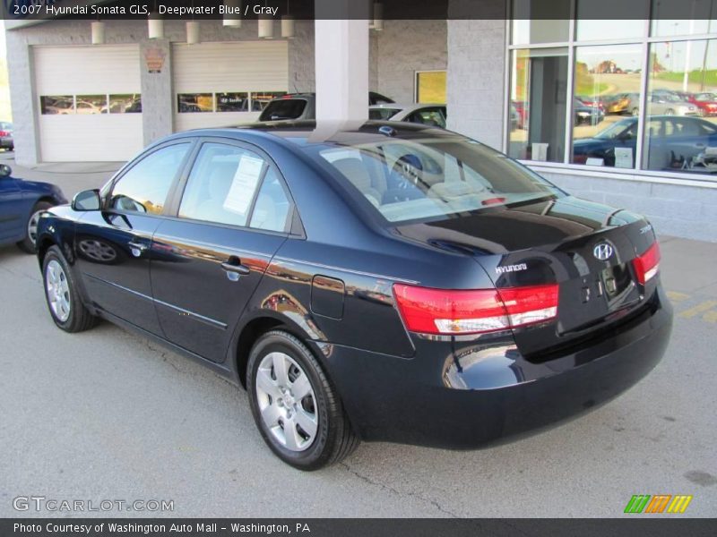 Deepwater Blue / Gray 2007 Hyundai Sonata GLS