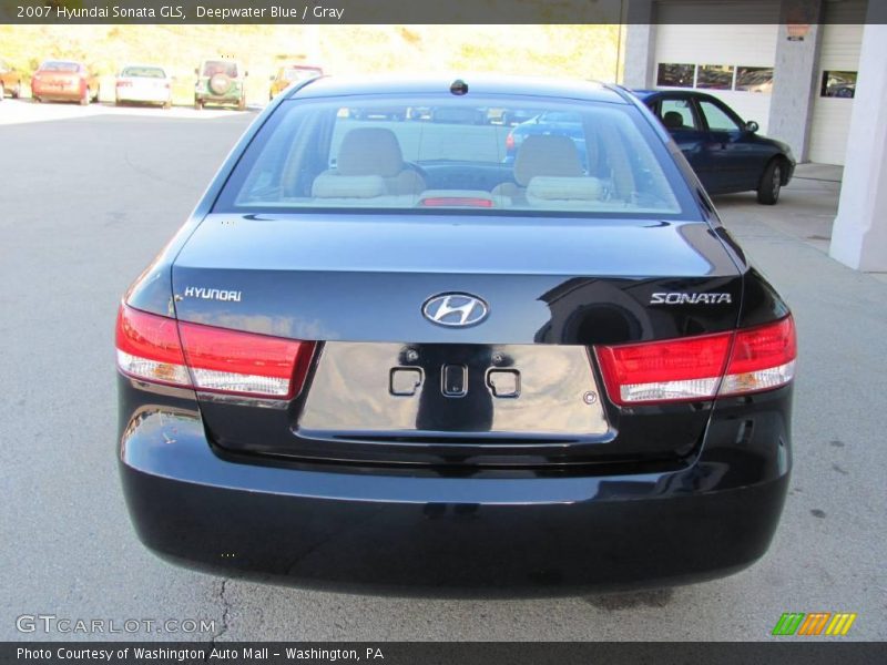 Deepwater Blue / Gray 2007 Hyundai Sonata GLS