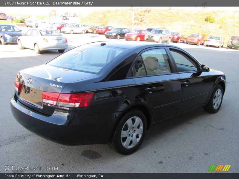 Deepwater Blue / Gray 2007 Hyundai Sonata GLS