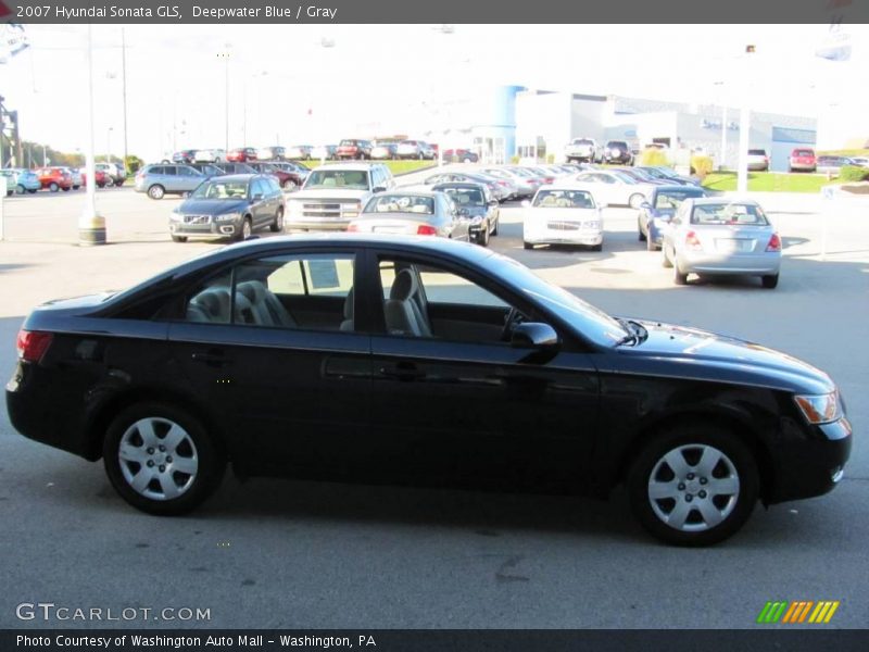 Deepwater Blue / Gray 2007 Hyundai Sonata GLS