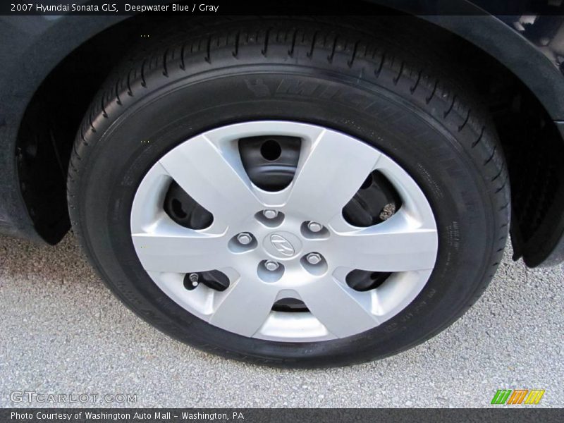 Deepwater Blue / Gray 2007 Hyundai Sonata GLS