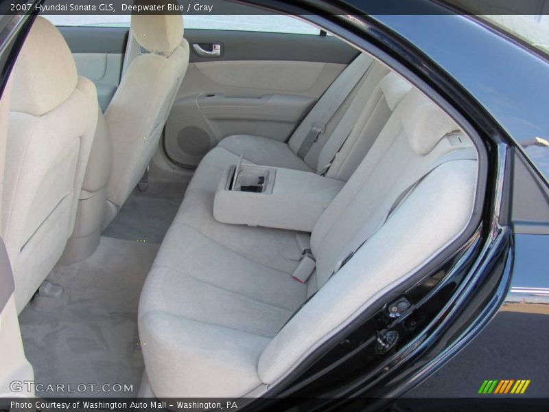 Deepwater Blue / Gray 2007 Hyundai Sonata GLS