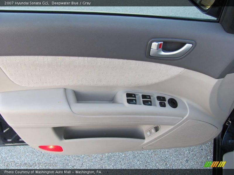 Deepwater Blue / Gray 2007 Hyundai Sonata GLS