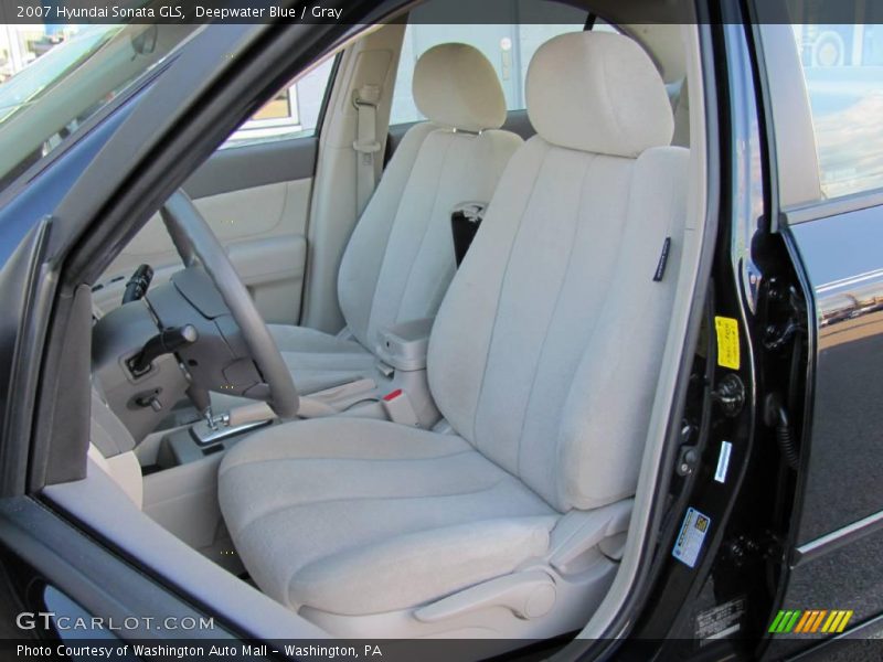 Deepwater Blue / Gray 2007 Hyundai Sonata GLS
