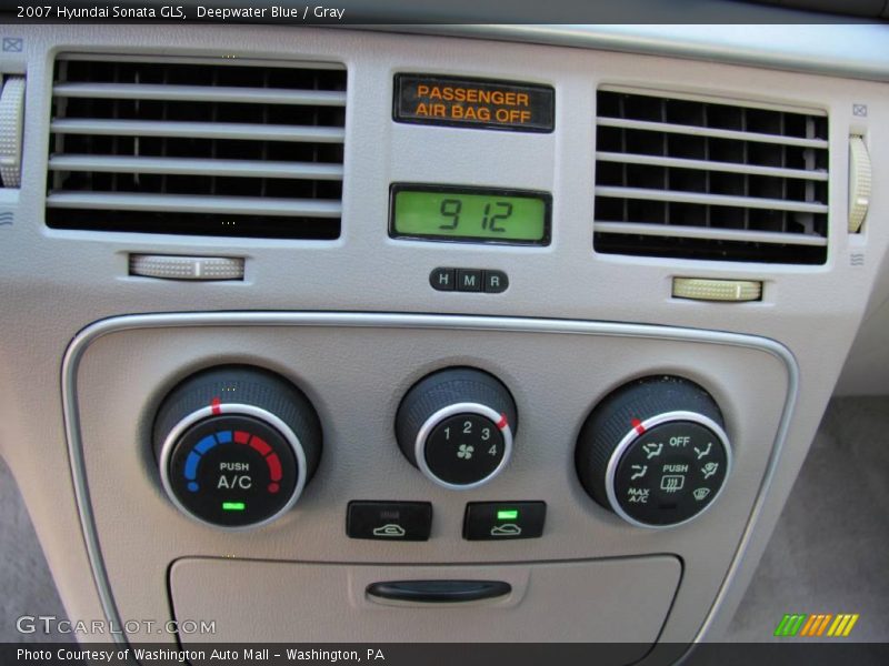 Deepwater Blue / Gray 2007 Hyundai Sonata GLS