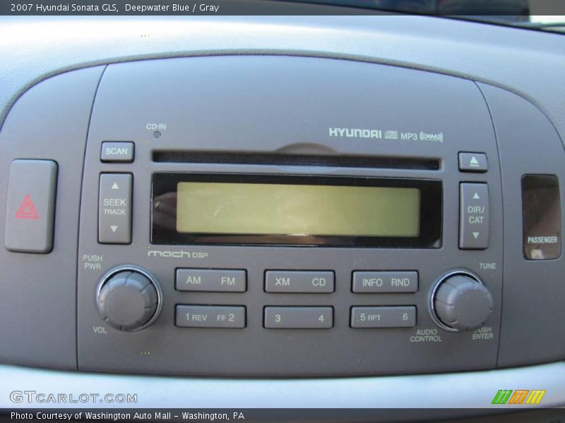 Deepwater Blue / Gray 2007 Hyundai Sonata GLS