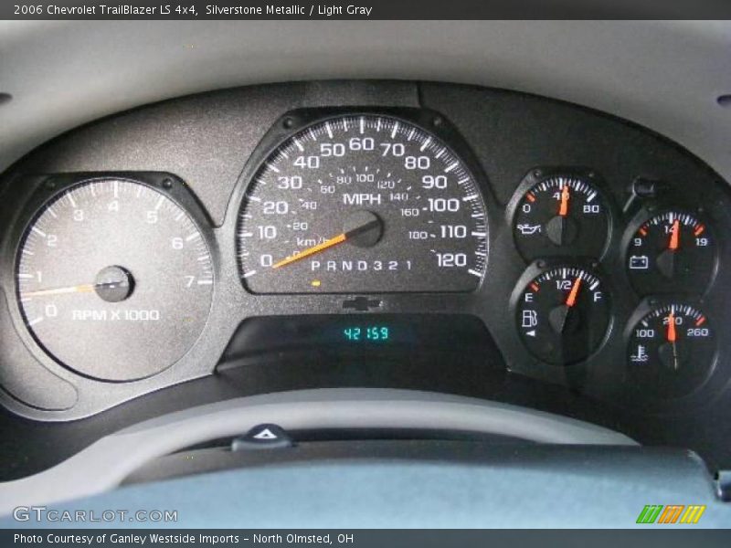 Silverstone Metallic / Light Gray 2006 Chevrolet TrailBlazer LS 4x4