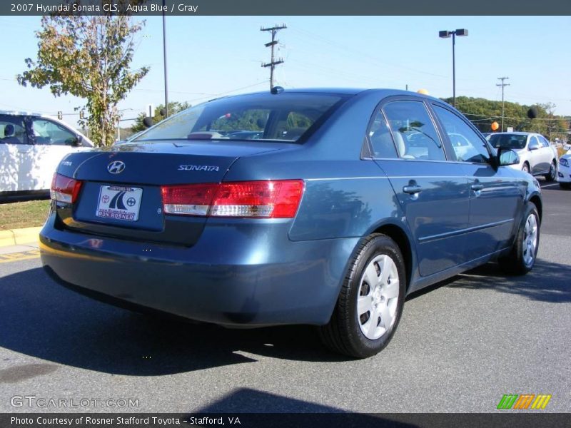 Aqua Blue / Gray 2007 Hyundai Sonata GLS