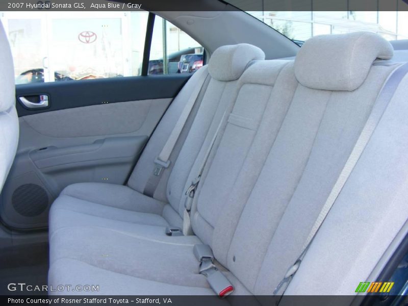 Aqua Blue / Gray 2007 Hyundai Sonata GLS