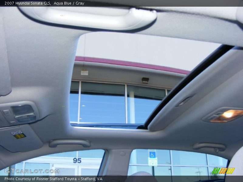 Aqua Blue / Gray 2007 Hyundai Sonata GLS