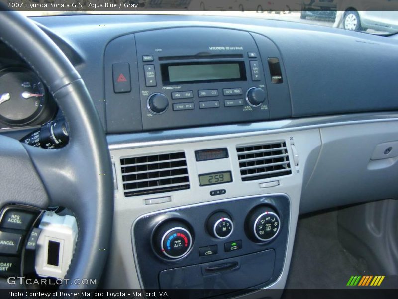 Aqua Blue / Gray 2007 Hyundai Sonata GLS