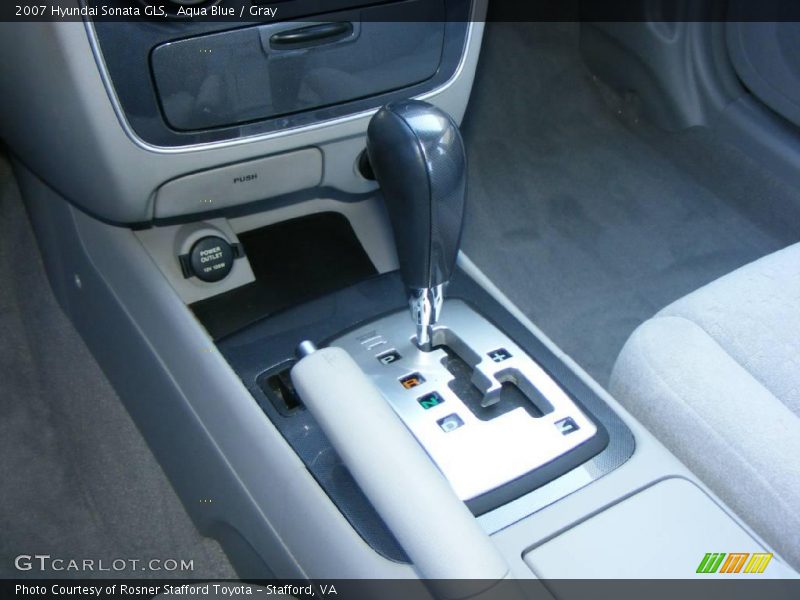 Aqua Blue / Gray 2007 Hyundai Sonata GLS