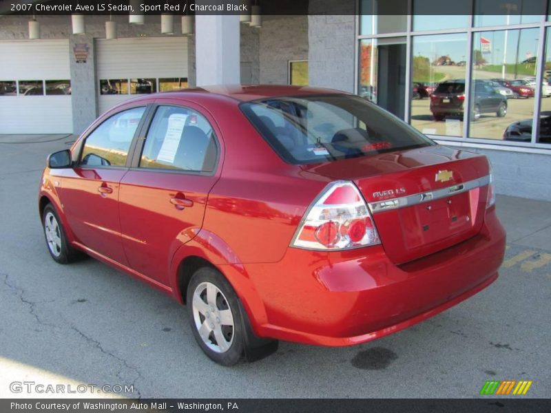 Sport Red / Charcoal Black 2007 Chevrolet Aveo LS Sedan