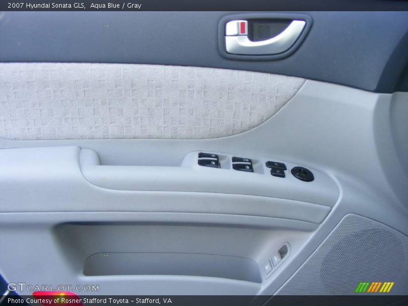 Aqua Blue / Gray 2007 Hyundai Sonata GLS