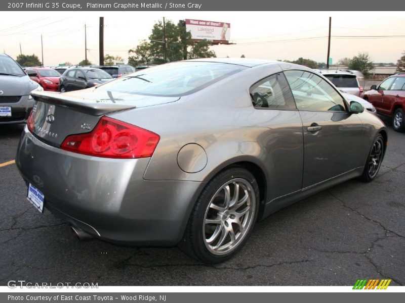 Platinum Graphite Metallic / Stone Gray 2007 Infiniti G 35 Coupe