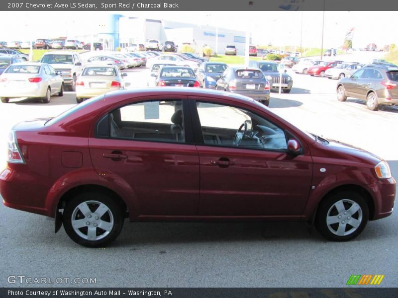 Sport Red / Charcoal Black 2007 Chevrolet Aveo LS Sedan