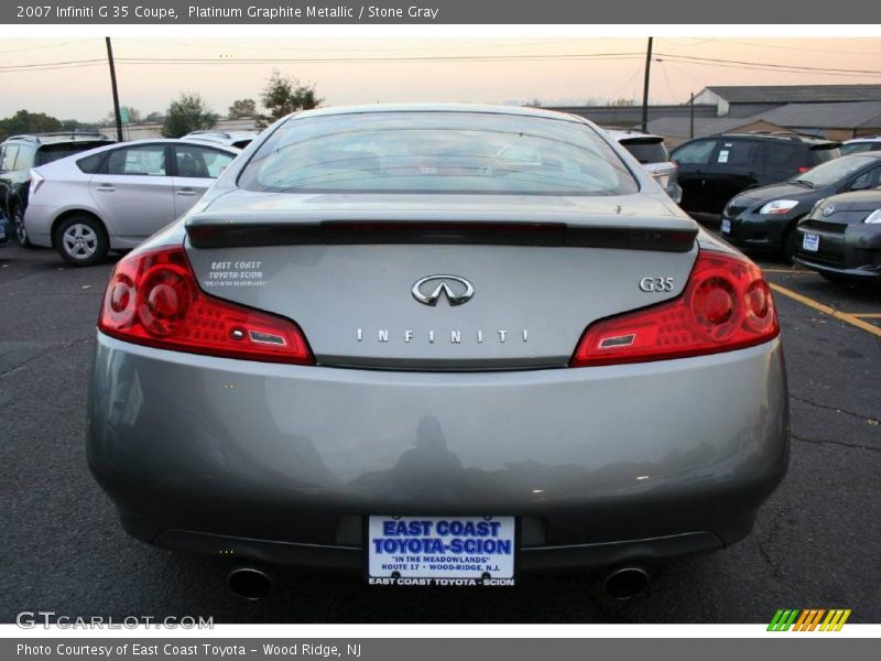 Platinum Graphite Metallic / Stone Gray 2007 Infiniti G 35 Coupe