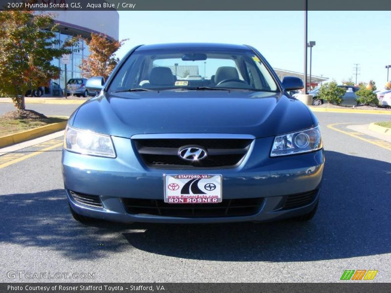 Aqua Blue / Gray 2007 Hyundai Sonata GLS