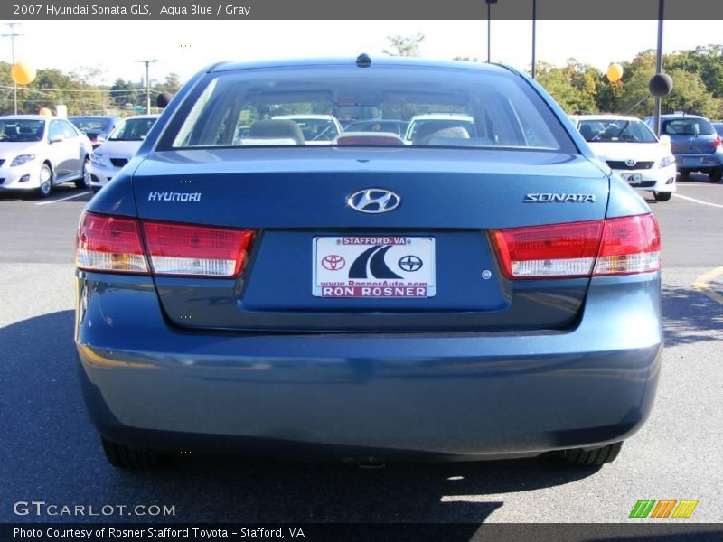 Aqua Blue / Gray 2007 Hyundai Sonata GLS