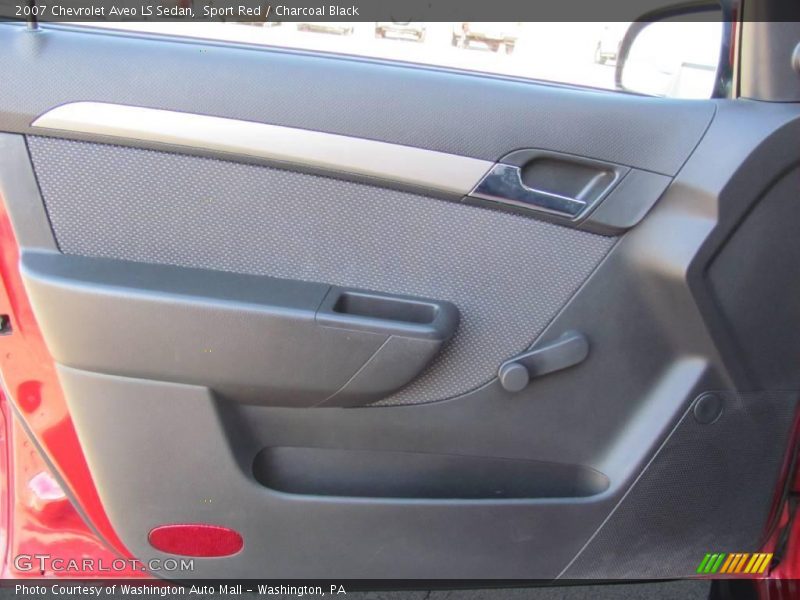 Sport Red / Charcoal Black 2007 Chevrolet Aveo LS Sedan