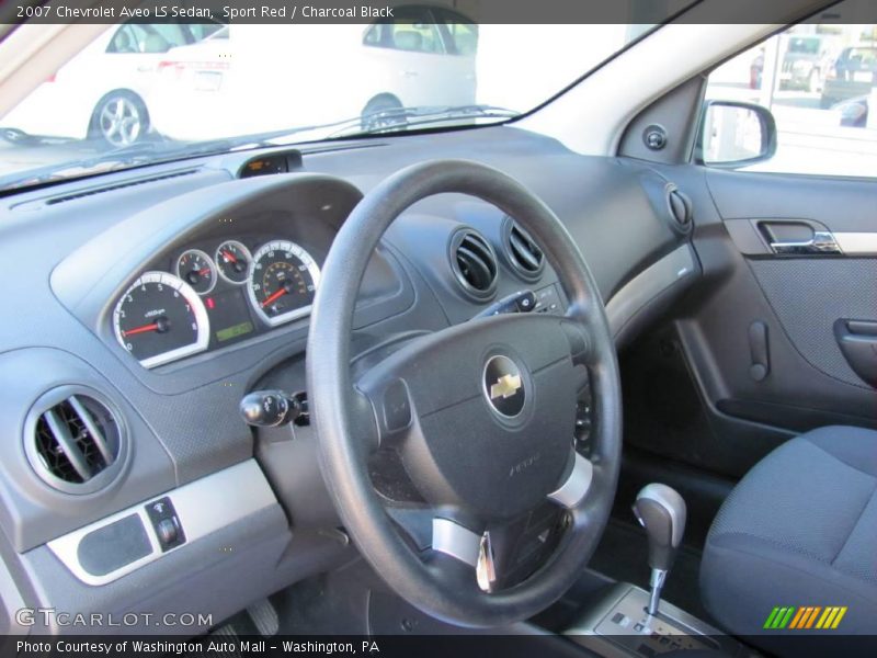 Sport Red / Charcoal Black 2007 Chevrolet Aveo LS Sedan