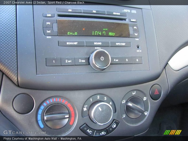 Sport Red / Charcoal Black 2007 Chevrolet Aveo LS Sedan