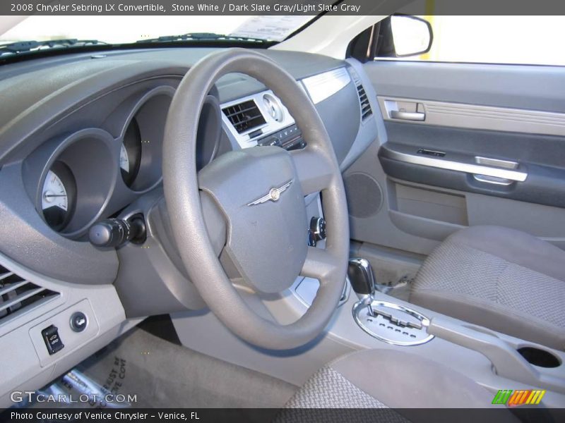Stone White / Dark Slate Gray/Light Slate Gray 2008 Chrysler Sebring LX Convertible