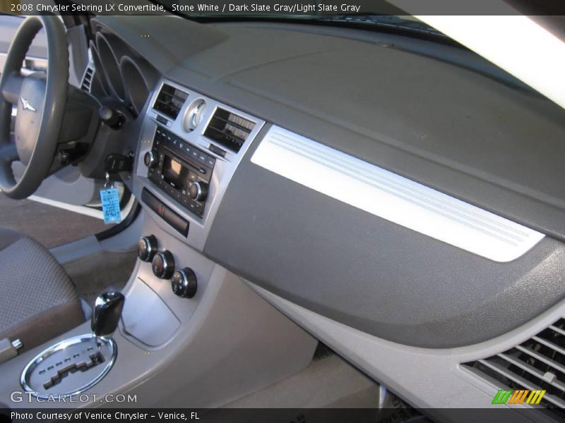 Stone White / Dark Slate Gray/Light Slate Gray 2008 Chrysler Sebring LX Convertible