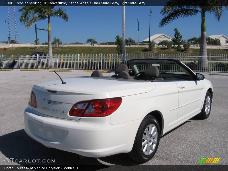 Stone White / Dark Slate Gray/Light Slate Gray 2008 Chrysler Sebring LX Convertible