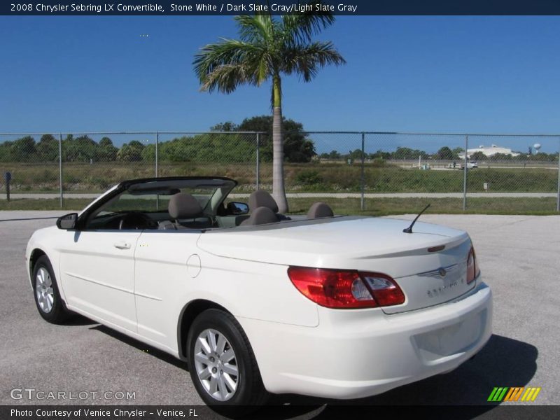 Stone White / Dark Slate Gray/Light Slate Gray 2008 Chrysler Sebring LX Convertible