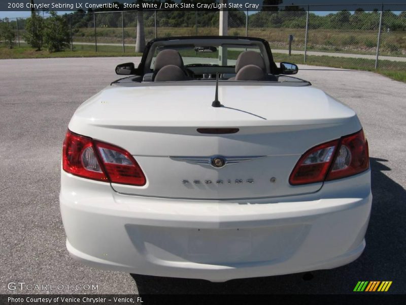 Stone White / Dark Slate Gray/Light Slate Gray 2008 Chrysler Sebring LX Convertible