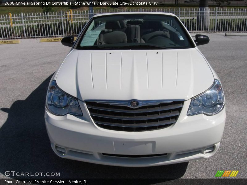 Stone White / Dark Slate Gray/Light Slate Gray 2008 Chrysler Sebring LX Convertible