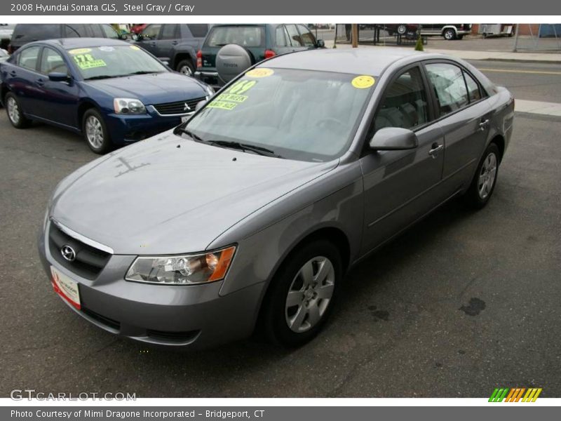 Steel Gray / Gray 2008 Hyundai Sonata GLS