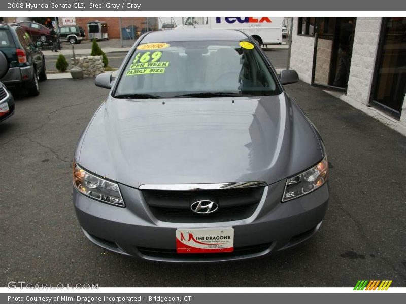 Steel Gray / Gray 2008 Hyundai Sonata GLS