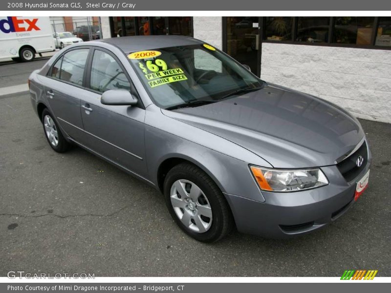 Steel Gray / Gray 2008 Hyundai Sonata GLS
