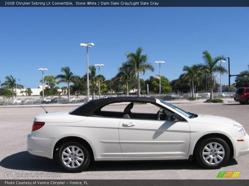 Stone White / Dark Slate Gray/Light Slate Gray 2008 Chrysler Sebring LX Convertible