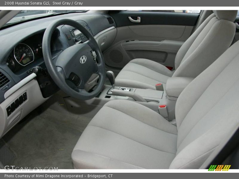 Steel Gray / Gray 2008 Hyundai Sonata GLS