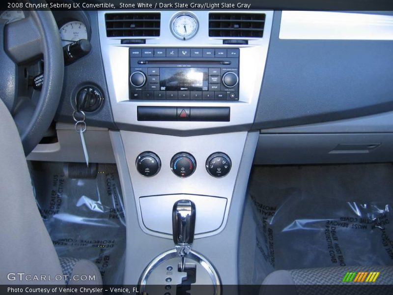 Stone White / Dark Slate Gray/Light Slate Gray 2008 Chrysler Sebring LX Convertible