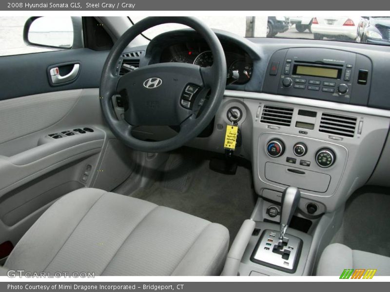 Steel Gray / Gray 2008 Hyundai Sonata GLS