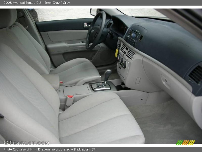 Steel Gray / Gray 2008 Hyundai Sonata GLS