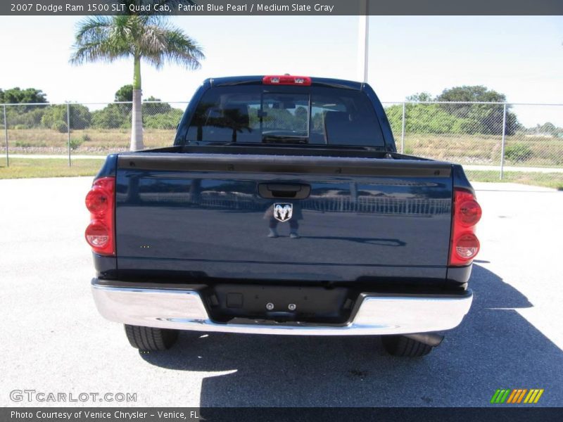 Patriot Blue Pearl / Medium Slate Gray 2007 Dodge Ram 1500 SLT Quad Cab